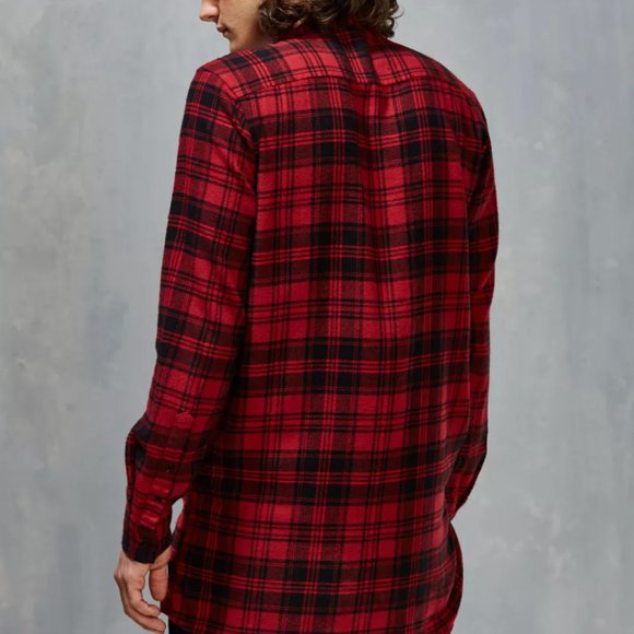 Men's [Cheap Monday] Hid Check Button-Down Shirt - Picture 6 of 10